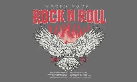 Eagle fly vector artwork for t-shirt and others. Stock Illustration