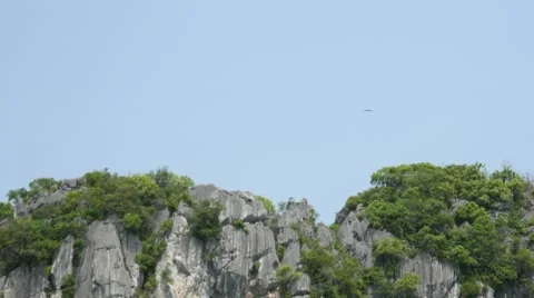 Eagle flying in blue sky 4k Stock Footage 57284699