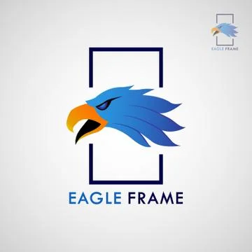 EAGLE FRAME LOGO 2 Stock Illustration