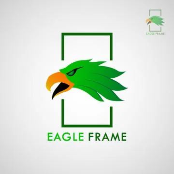 EAGLE FRAME LOGO 3 Stock Illustration