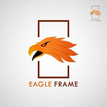 EAGLE FRAME LOGO 4 Stock Illustration