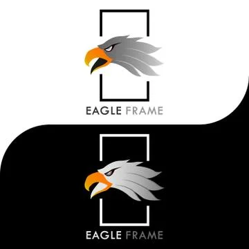 EAGLE FRAME LOGO 5 Stock Illustration