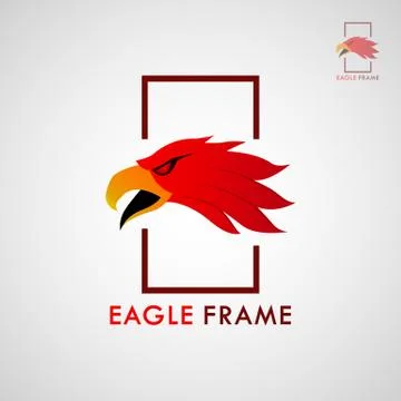 EAGLE FRAME LOGO Stock Illustration