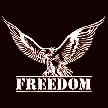 Eagle of freedom Stock Illustration