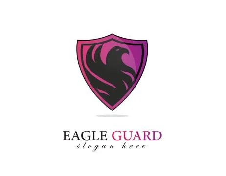 Eagle guard logo Stock Illustration