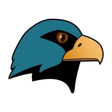 Eagle. The head of a bird of prey. Stock-Illustration