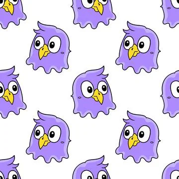 Eagle head bird seamless pattern textile print. repeat pattern background des Illustrazione stock