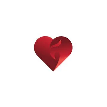 Eagle head with heart shape logo design. Eagle love logo template Stock Illustration