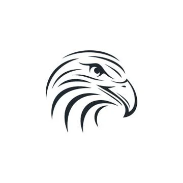 Eagle head icon Illustrazione stock