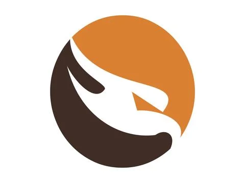 Eagle Head Icon Vector Illustration, Bold Majestic Bird Symbol for Design Stock Illustration