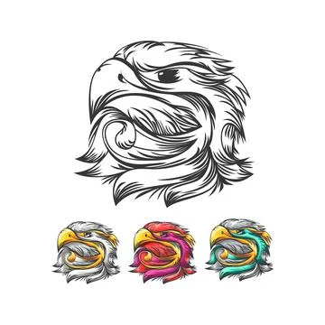 Eagle head Stock Illustration