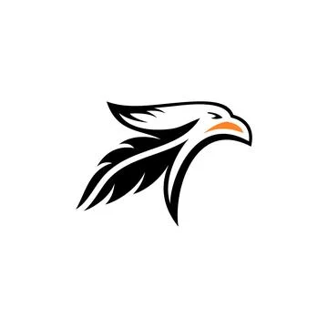 Eagle head logo Illustrazione stock