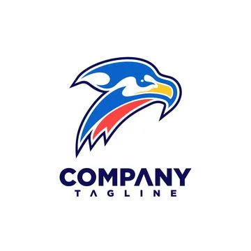 Eagle head logo Stock Illustration
