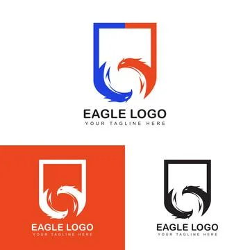 Eagle head logo vector Stock Illustration