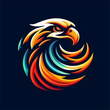 Eagle head logo vector イラスト素材
