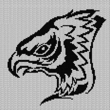 Eagle Head Pattern Stock Illustration