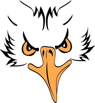 Eagle Head Profile Stock Illustration