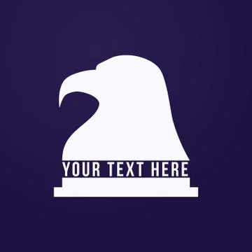 Eagle head vector logo design Stock Illustration