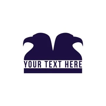 Eagle head vector logo design Stock Illustration