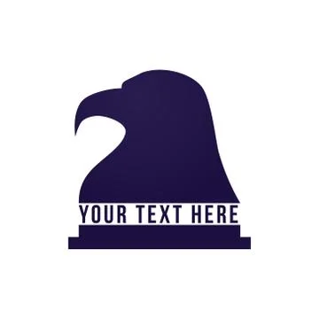 Eagle head vector logo design Stock Illustration