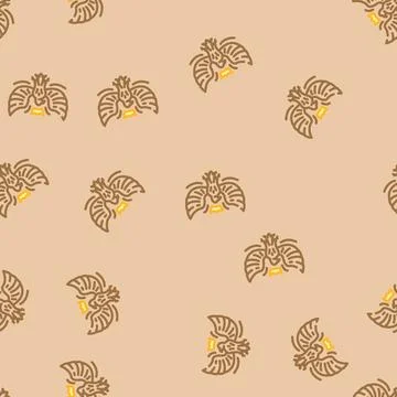 Eagle heraldic vector seamless pattern Stock Illustration