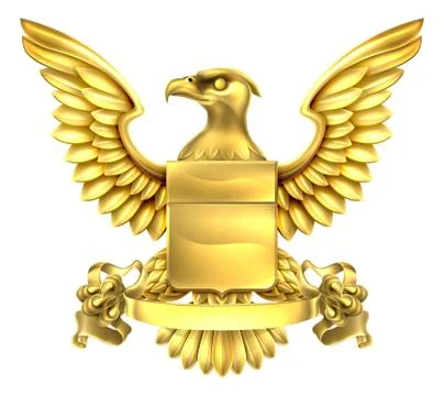 Eagle Heraldry Coat of Arms Stock Illustration