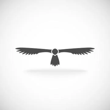 Eagle icon Illustrazione stock