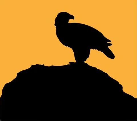 Eagle icon isolated on background Stock Illustration