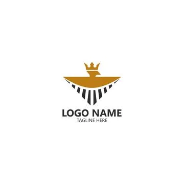 Eagle King logo design vector Stock Illustration
