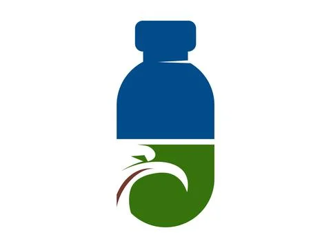 Eagle Lab Icon, Modern Flat Vector Symbol of Science Laboratory with Eagle .. Stock Illustration
