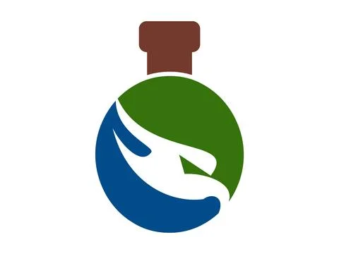 Eagle Lab Icon Modern Science Design Vector Stock Illustration