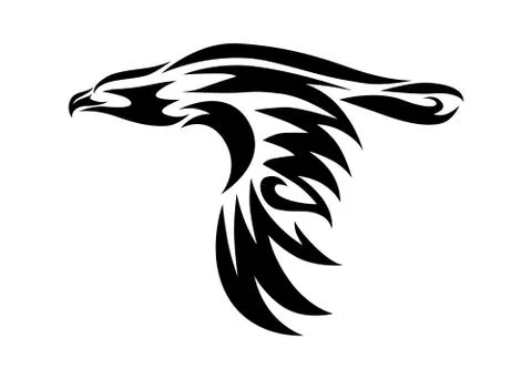 Eagle line art 2 Stock Illustration