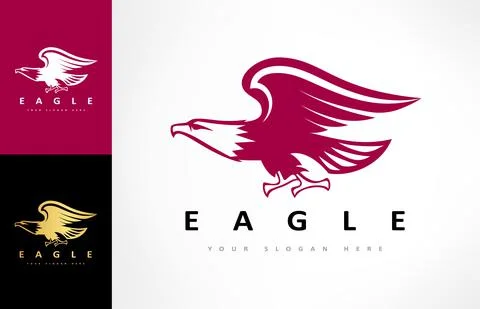 Eagle logo bird vector. Animal design. Stock Illustration