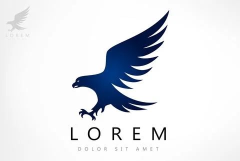 Eagle logo bird vector. Animal design. Stock Illustration