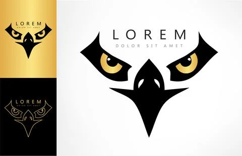 Eagle logo bird vector. Animal design. Stock Illustration