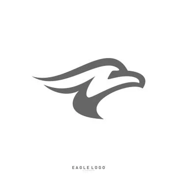 Eagle logo design template vector. Head Eagle concept icon Stock Illustration