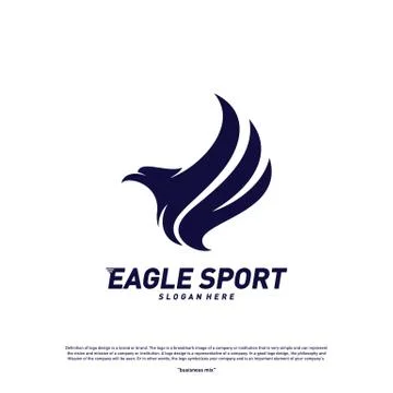 Eagle logo design vector. Birds logo concept vector template Stock Illustration