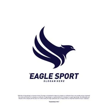 Eagle logo design vector. Birds logo concept vector template Stock Illustration
