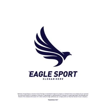 Eagle logo design vector. Birds logo concept vector template Stock Illustration