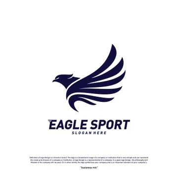 Eagle logo design vector. Birds logo concept vector template Stock Illustration