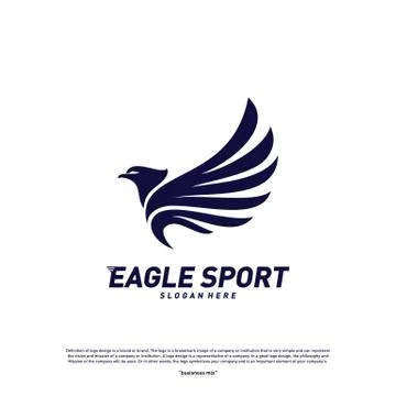 Eagle logo design vector. Birds logo concept vector template Stock Illustration