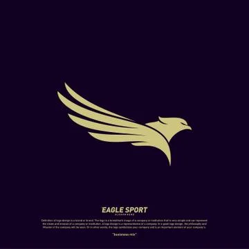 Eagle logo design vector. Birds logo concept vector template Stock Illustration
