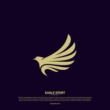 Eagle logo design vector. Birds logo concept vector template Stock Illustration
