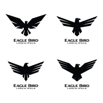 Eagle Logo Design Vector Illustration Stock Illustration