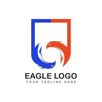 Eagle logo template design Stock Illustration