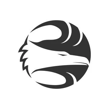 Eagle logo template. Icon Illustration Brand Identity. Isolated and flat il.. 스톡 일러스트