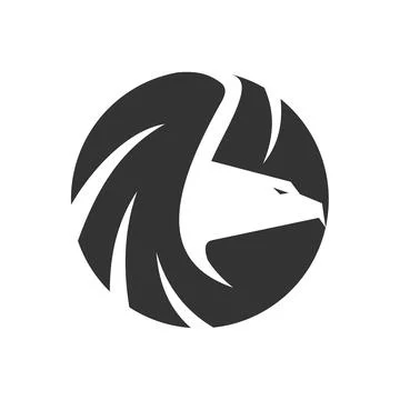 Eagle logo template. Icon Illustration Brand Identity. Isolated and flat il.. Stock Illustration