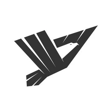 Eagle logo template. Icon Illustration Brand Identity. Isolated and flat il.. 스톡 일러스트