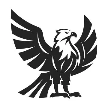 Eagle logo template Isolated. Brand Identity. Icon Abstract Vector graphic Stock Illustration