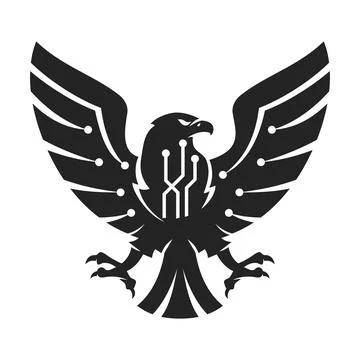 Eagle logo template Isolated. Brand Identity. Icon Abstract Vector graphic Stock Illustration